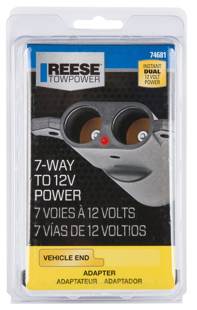 Reese Towpower 74681 Dual Port 12 Volt Power Adapter - Image 2
